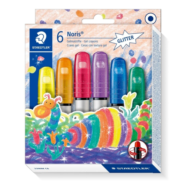STAEDTLER Noris Club Gel couleurs paillettes, 6 pcs