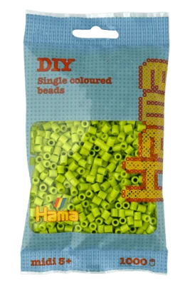 Perles Hama Midi, Couleur unie, 1000 pcs