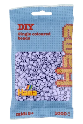 Perles Hama Midi, Couleur unie, 1000 pcs