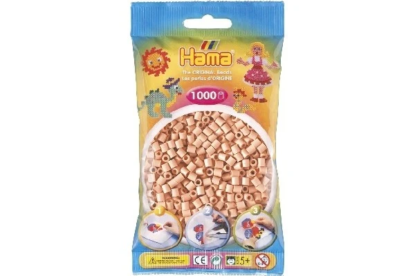 Perles Hama Midi, Couleur unie, 1000 pcs
