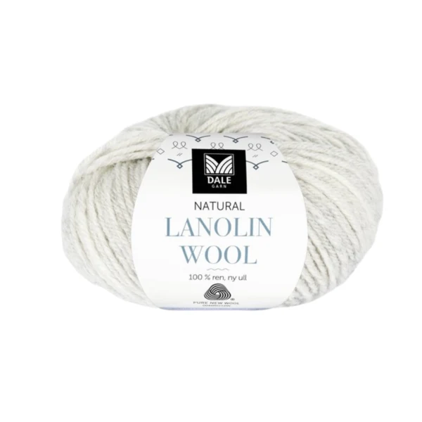 Dale Lanolin Wool 1421 Gris clair chiné