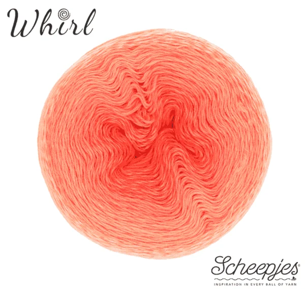 Scheepjes Whirl Ombré 557 Coral Catastrophe