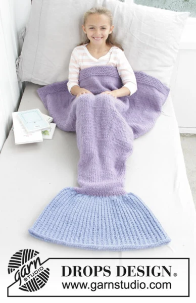 28-12 Schattige zeemeermin deken van DROPS Design
