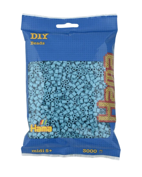Perles Hama Midi, Couleur unie, 3000 pcs 201-31 Turquoise