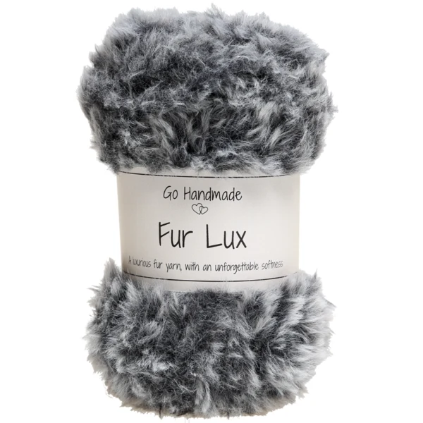 Go Handmade Fur Lux 17667 Grey tones