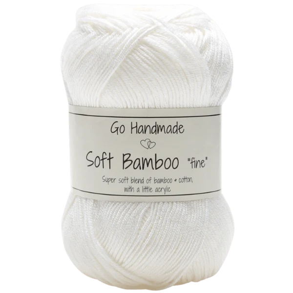 Go Handmade Soft Bamboo Fine 17423 Blanc