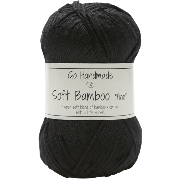 Go Handmade Soft Bamboo Fine 17424 Noir