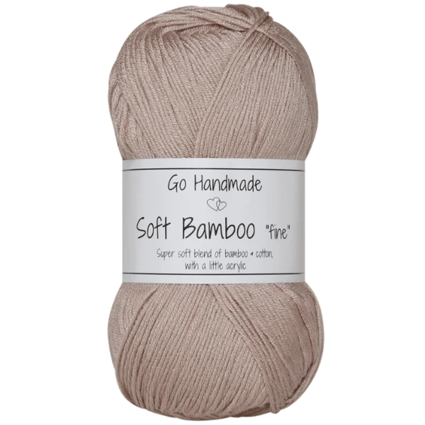 Go Handmade Soft Bamboo Fine 17429 Brun pastel