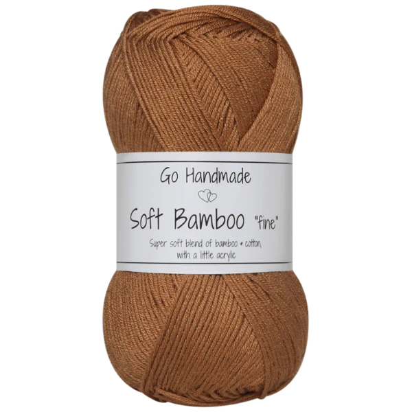 Go Handmade Soft Bamboo Fine 17428 Toffee