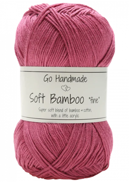 Go Handmade Soft Bamboo Fine 17325 Rose
