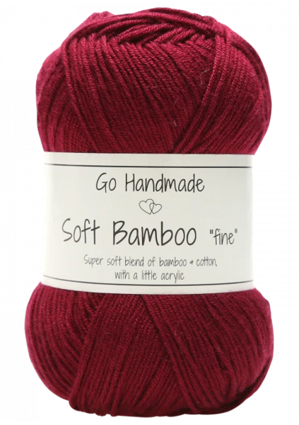 Go Handmade Soft Bamboo Fine 17327 Bordeaux