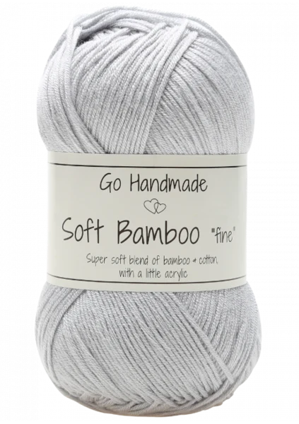 Go Handmade Soft Bamboo Fine 17328 Gris clair