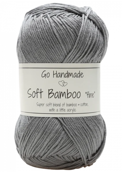 Go Handmade Soft Bamboo Fine 17329 Gris clair