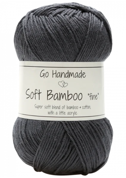 Go Handmade Soft Bamboo Fine 17330 Gris foncé