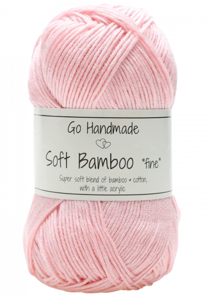 Go Handmade Soft Bamboo Fine 17372 Rose clair