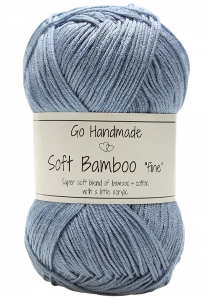 Go Handmade Soft Bamboo Fine  17373 Jean bleu
