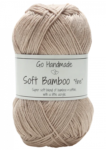 Go Handmade Soft Bamboo Fine 17422 Beige nude