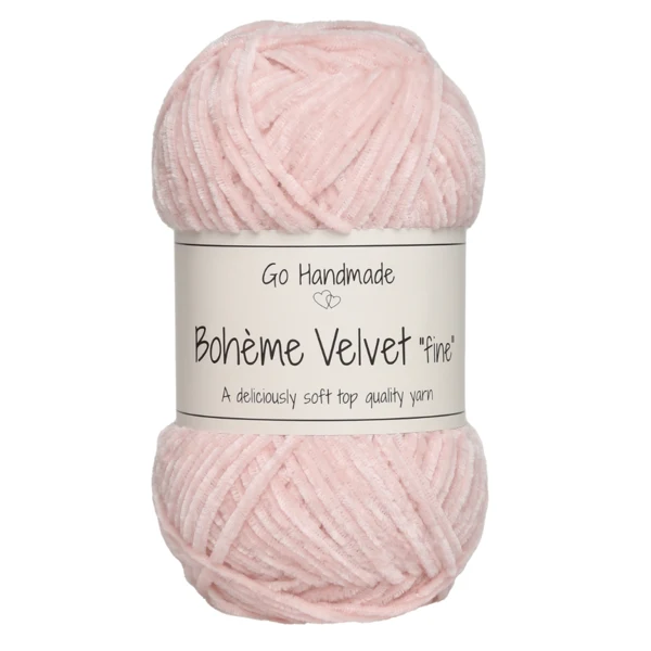 Go Handmade Bohème Velvet Fine 17608 Camée rose