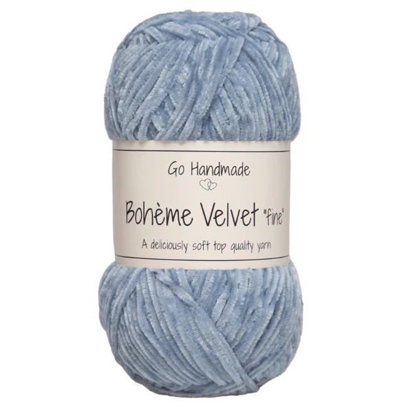 Go Handmade Bohème Velvet Fine 17606 Jean bleu