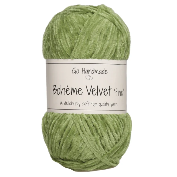 Go Handmade Bohème Velvet Fine 17616 Vert péridot