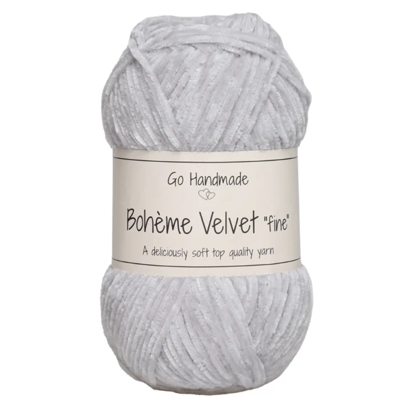 Go Handmade Bohème Velvet Fine 17601 Gris clair
