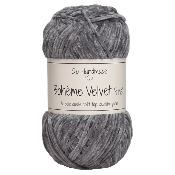 Go Handmade Bohème Velvet Fine 17605 Gris foncé