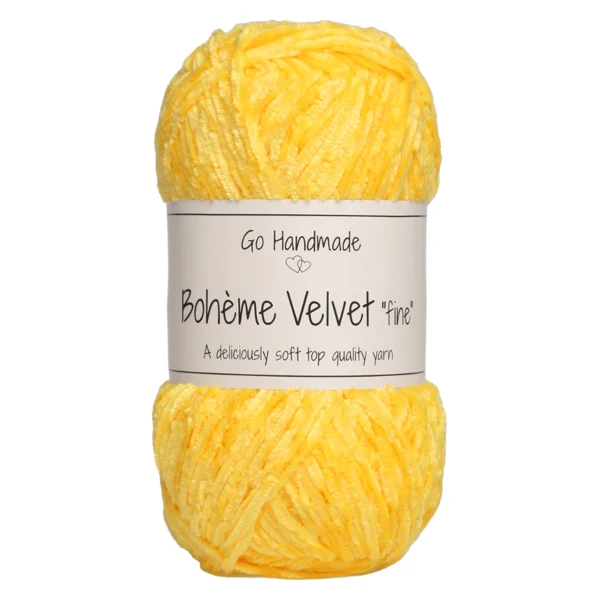 Go Handmade Bohème Velvet Fine 17615 Girafe Jaune