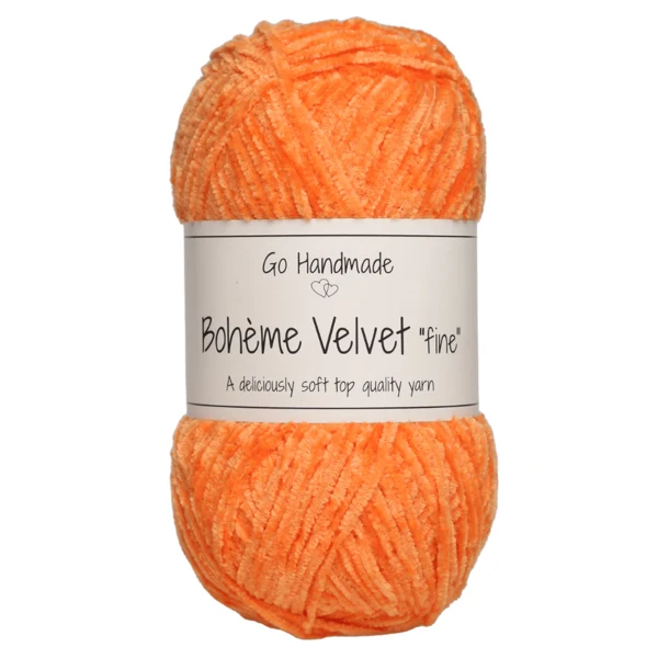 Go Handmade Bohème Velvet Fine 17618 Orange chaud