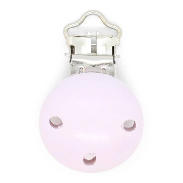 HobbyArts Clip en Bois, Rond, avec Trous, 1 pc. Violet clair