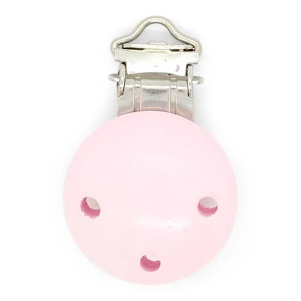 HobbyArts Clip en Bois, Rond, avec Trous, 1 pc. Rose