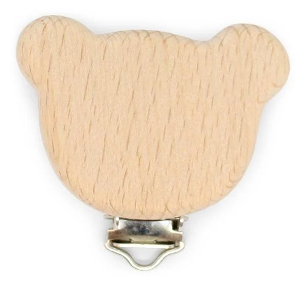 HobbyArts Clip en Bois, Forme, 1 pièce Ours en peluche