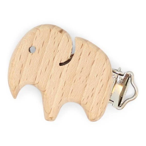 HobbyArts Clip en Bois, Forme, 1 pièce Éléphant
