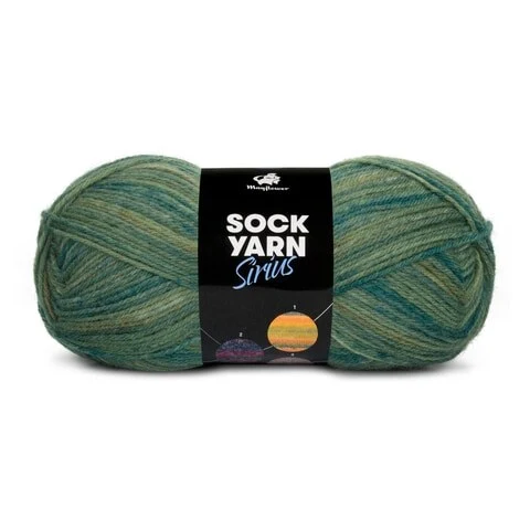 Mayflower Sock Yarn Universe Sirius 05 Vert/Vert foncé/Vert armée