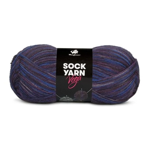 Mayflower Sock Yarn Universe Vega 01 Cobalt/Violet/Aubergine