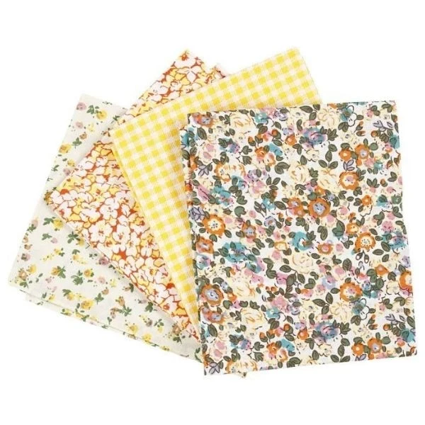 Tissu patchwork, 100g Jaune