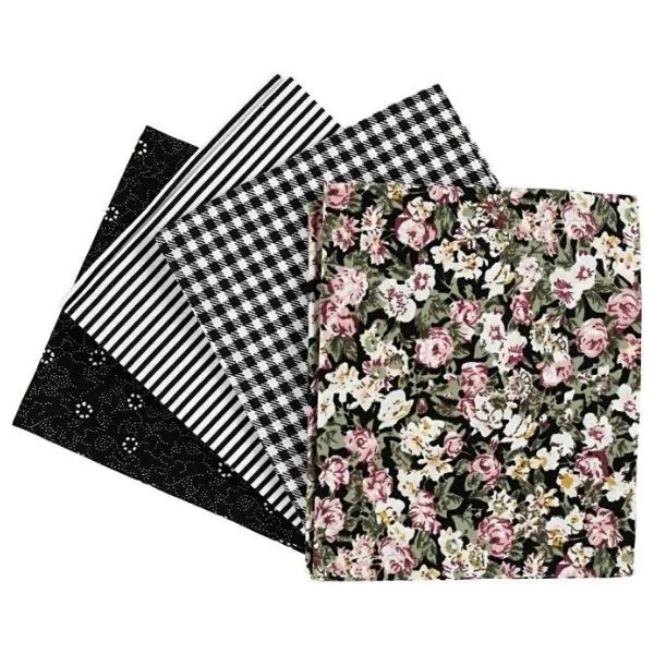 Tissu patchwork, 100g Noir