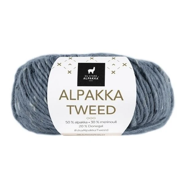 Du Store Alpakka Tweed 104 Bleu