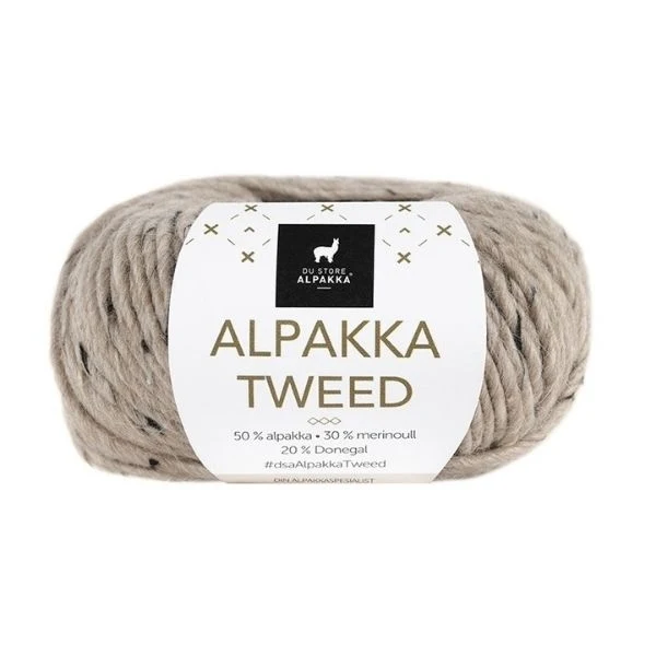 Du Store Alpakka Tweed 107 Beige