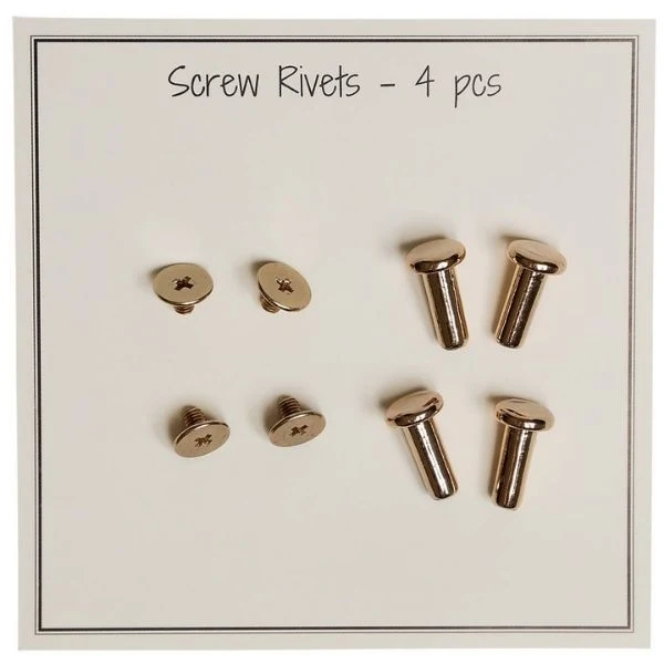 Go Handmade Skruenitter 14mm, 4 stk, Guld