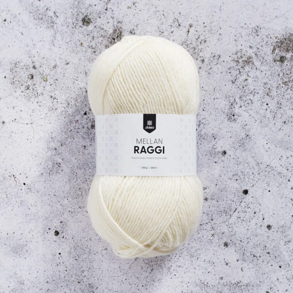 Järbo Mellanraggi 100g 28201 Natural White