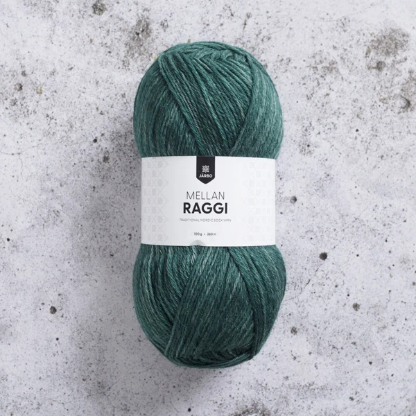 Järbo Mellanraggi 100g 28398 Dark Mint Denim