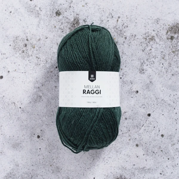 Järbo Mellanraggi 100g 28237 Forest Green