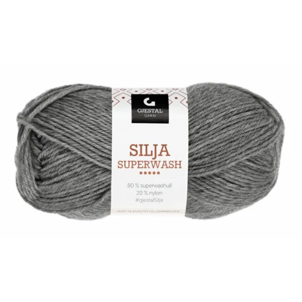 Gjestal Silja Superwash 305 Gris chiné