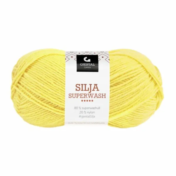 Gjestal Silja Superwash 400 Jaune
