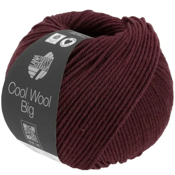Lana Grossa Cool Wool Big 1606 Rouge foncé chiné