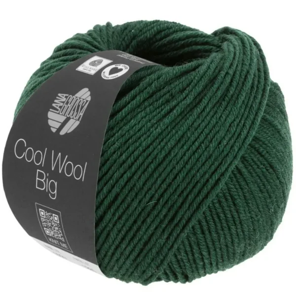 Lana Grossa Cool Wool Big 1625 Vert foncé chiné