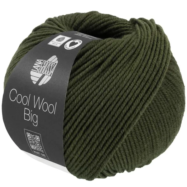 Lana Grossa Cool Wool Big 1695 Vert loden chiné