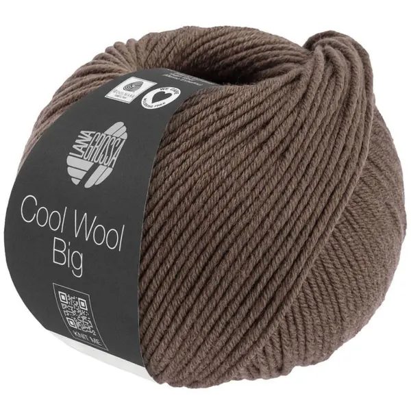 Lana Grossa Cool Wool Big 1635 Marron café chiné