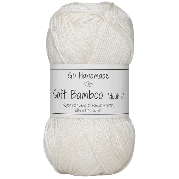 Go Handmade Soft Bamboo Double 17781 Ivoire