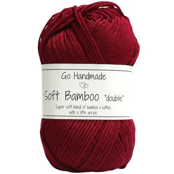 Go Handmade Soft Bamboo Double 17761 Bourgogne